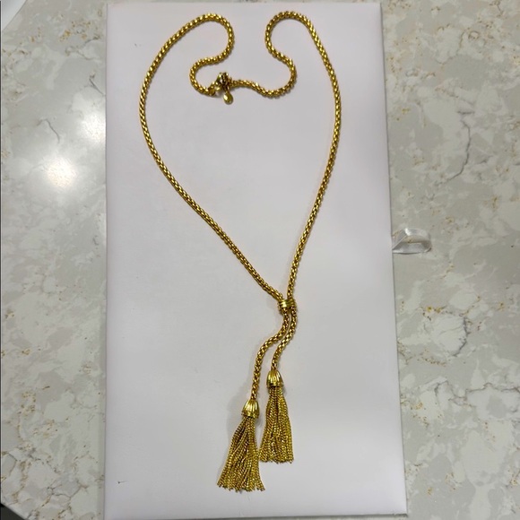 J. Crew Jewelry - J. Crew Gold Tassel Necklace